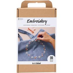 Creativ Company DIY Kit Broderi, Mulepose, dueblå, 1 pk