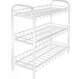 Metaltex 3-Tier 3 Silver Shoe Rack