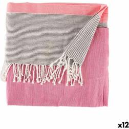 Gift Decor Multipurpose throw Stripes Blankets Pink