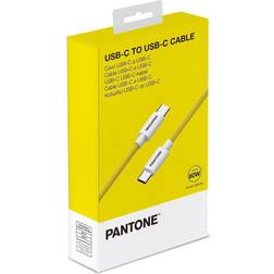 Pantone USB-C to USB-C Cable, Yellow