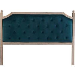 Dkd Home Decor Natural Turquoise Linen Headboard