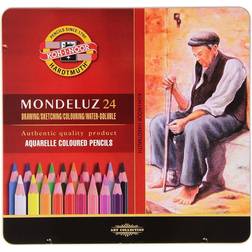 Koh-I-Noor Mondeluz 24 Aquarelle Coloured Pencils. 3724