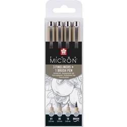 Sakura Pigma Micron cool grey 4-pack