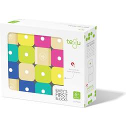 Tegu 15 Piece Magnetic Baby’s First Building Blocks, Tints