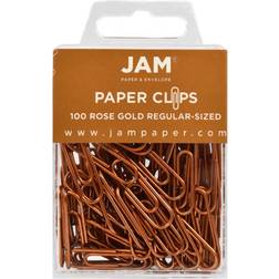 Jam Paper Jam Paper Colored Standard Clips Small Rose Gold