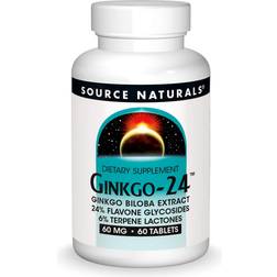 Source Naturals Ginkgo-24 Ginkgo Biloba Extract 60