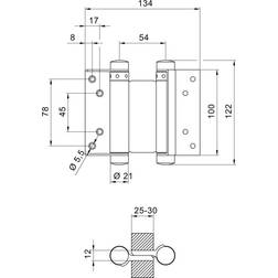 Deni Pendeltürband VA Gr.30 L.100mm 2 ST