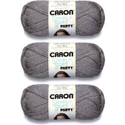 Caron Simply Soft Party Yarn-Platinum Sparkle