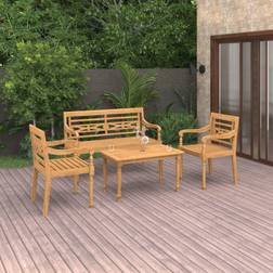 vidaXL 4 Piece Garden Outdoor Lounge Set