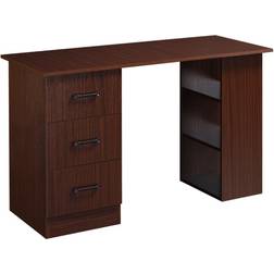 Homcom Workstation Walnut Writing Desk 49x120cm