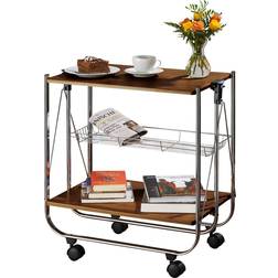 Wenko Dinette Walnut Kitchen Cart Trolley Table