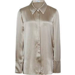 Reiss Hailey Silk Shirt - Champagne