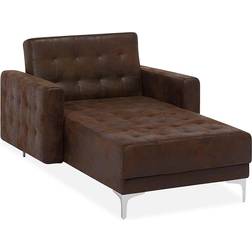 Beliani Faux Leather Chaise Lounge Sofa