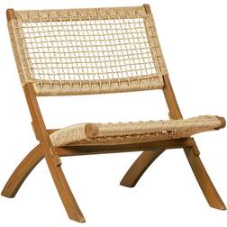 Woood Lois Light Eucalyptus/Wicker Lounge Chair 73cm