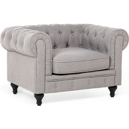 Beliani Light Chesterfield Armchair