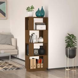 vidaXL Cabinet/Room Divider Honey Book Shelf