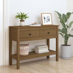 vidaXL Honey Console Table