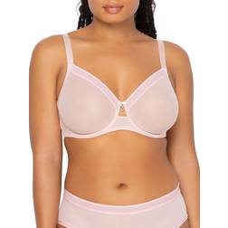 Curvy Couture All You Mesh Bra Blushing Pink