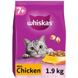 Whiskas 7+ Senior Dry Cat Food with Chicken 1.9kg