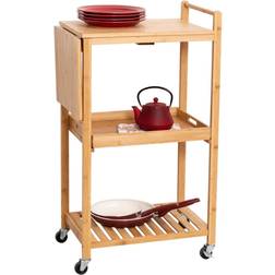 Honey-Can-Do 38-Inch Bamboo Cart Trolley Table