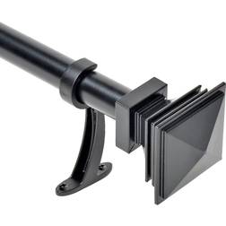 Deco Window 1 Inch Adjustable Black Rod