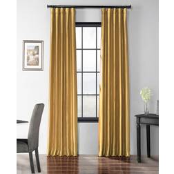 Exclusive Fabrics & Furnishings Golden Spice Faux Silk Rod Pocket