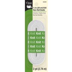 "Dritz 1/4" White Knit Non-Roll Elastic 3 Yards"