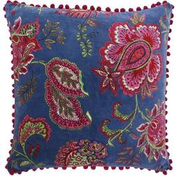 Malisa Paisley Velvet Cushion Complete Decoration Pillows Blue, Grey