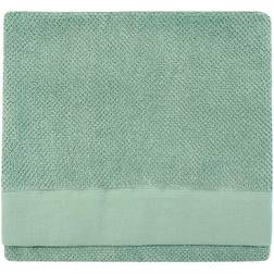 Furn Textured Weave Oxford Panel Bath Towel Green, Grey