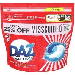 Daz All in 1 Pods for Whites and Colours Washing Liquid 40