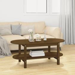 vidaXL honey brown, 110 Pine Coffee Table