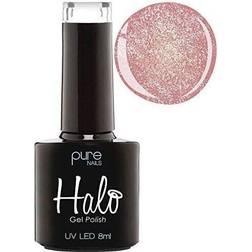 Halo by Pure Nails Nails UV Gel Polish Rose Gold Sparkle 8ml