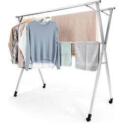 Gymax X-Shaped Clothing Drying Rack