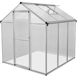 MonsterShop Greenhouse 6 6ft Polycarbonate Steel Base