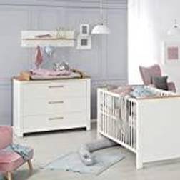 Roba Komplett-Babyzimmer, Ava Babybett, Wickelkommode