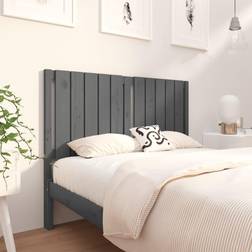 vidaXL grey, 125.5 Pine Bed Headboard