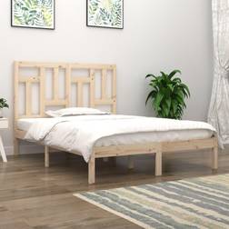 vidaXL brown, 140 Solid Pine Bed Frame Bed