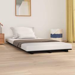 vidaXL black, 90 Solid Pine Bed Frame Bedstead Bed Base