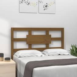 vidaXL honey brown, 105.5 Pine Bed Headboard