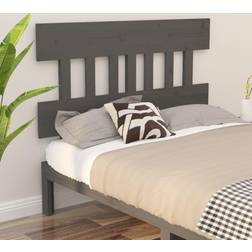 vidaXL grey, 143.5 Pine Bed Headboard