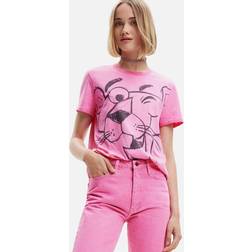 Desigual Pink Panther Smile T-shirt Pink