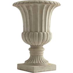 Nearly Natural 20.25" Large Classic Sand Colored Urn