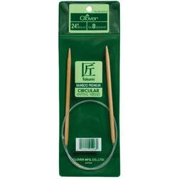 Clover Takumi Bamboo Circular Knitting Needles 24"-Size 8/5mm