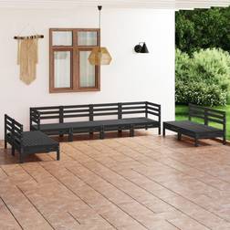 vidaXL Solid Pinewood Garden Outdoor Lounge Set