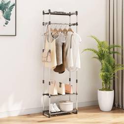 vidaXL 3-Tier Coat Coat Clothes Rack