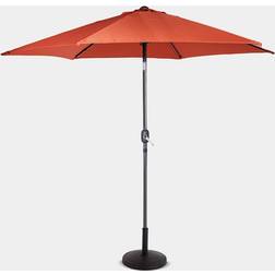 VonHaus Burnt Orange Steel Parasol 2.7m