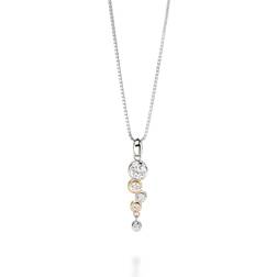 Fiorelli Gold Plated Cubic Zirconia Drop Pendant P3457C