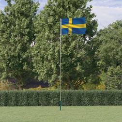 vidaXL Flagge Schwedens Mast