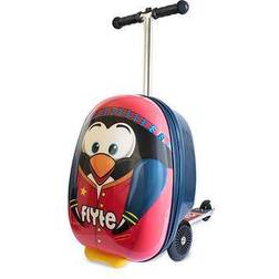 Flyte Perry The Penguin Folding Tri Scooter Suitcase Red