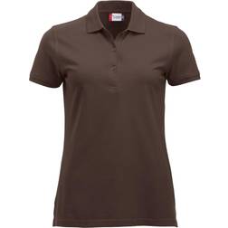 Clique Damen Regular Fit Poloshirt,Brown (Dark Mocca) (Herstellergröße:XX-Large)